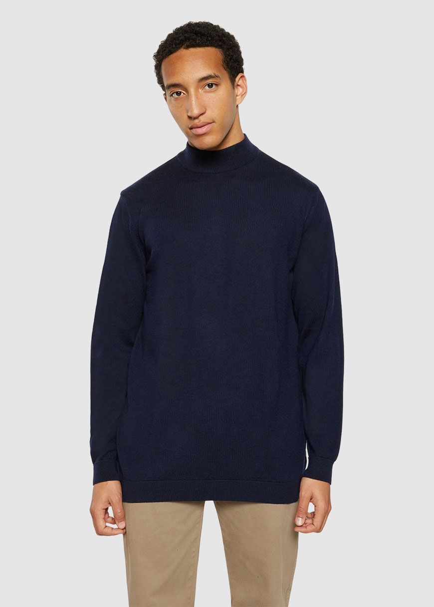 Merino Mock Neck