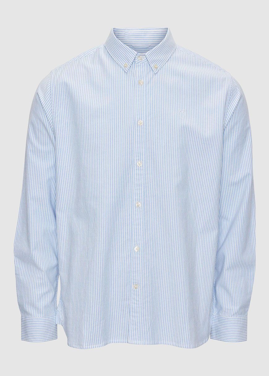 Owl Striped Oxford Custom Tailored Shirt