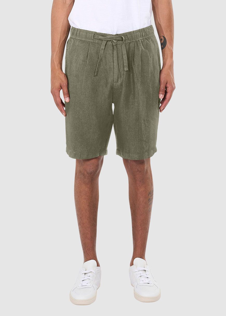 Fig Loose Linen Shorts