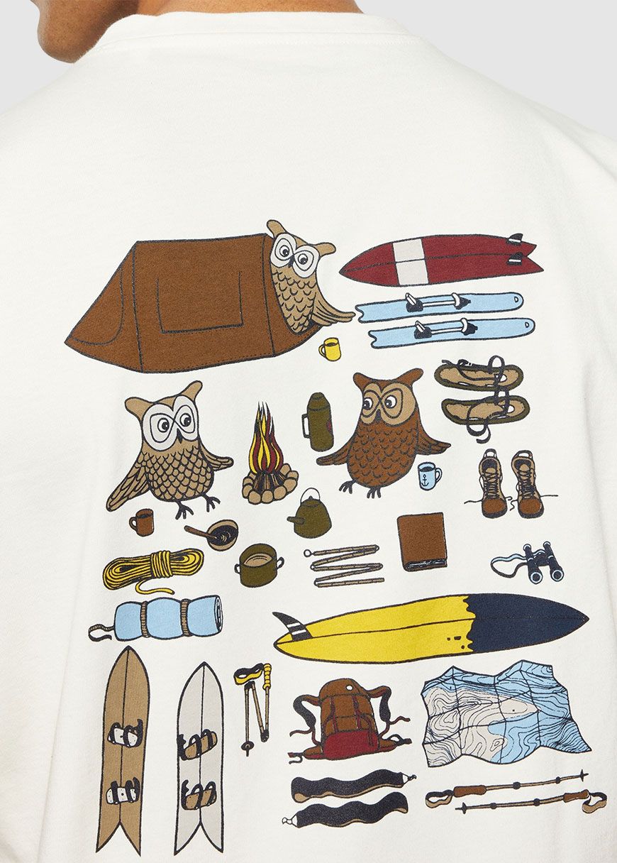 Regular Fit Owl Trip Print T-Shirt