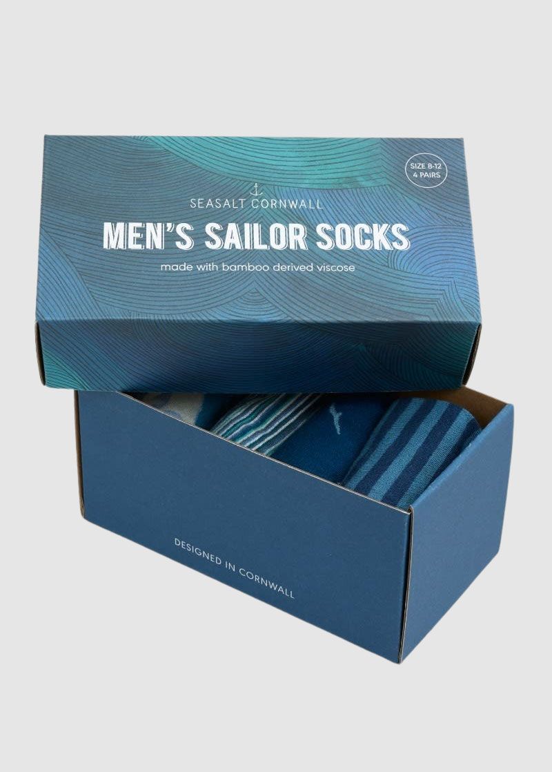 Men's Sailor Socks Box of 4