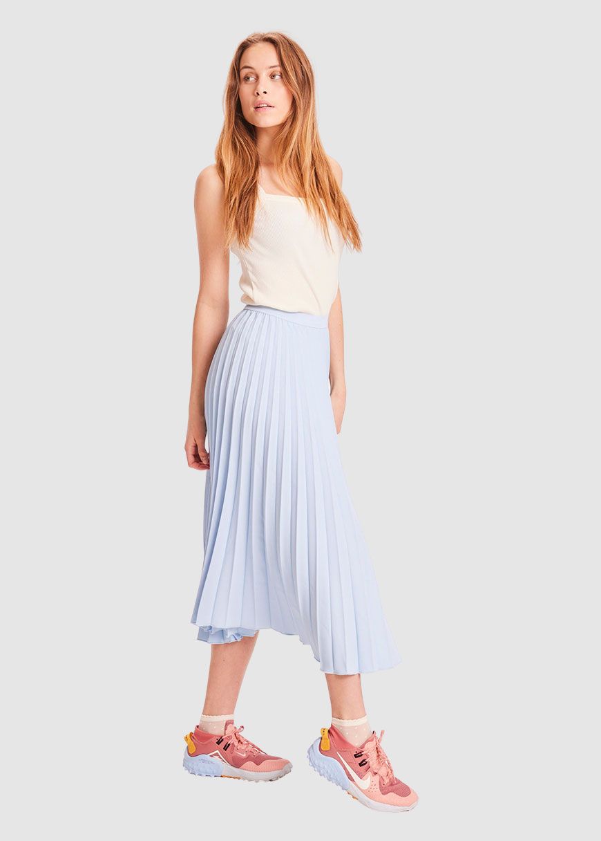 Daffodil Pleated Midi Skirt