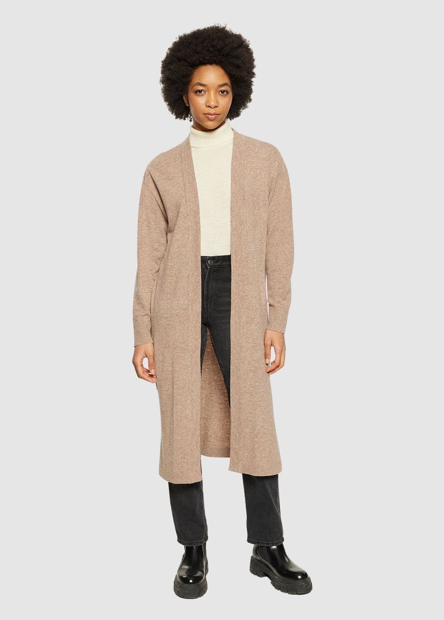 Lambswool Long Cardigan