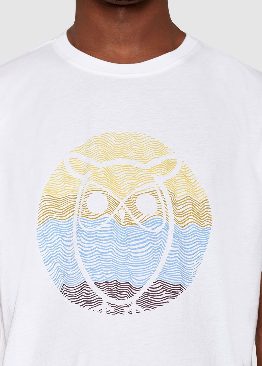 Regular Circled Owl Printed T-Shirt