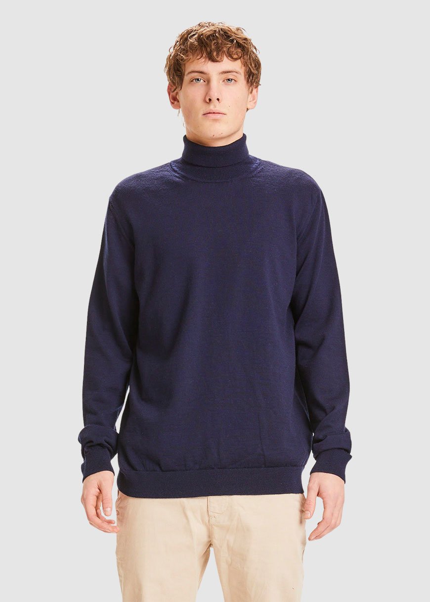 Forrest Roll Neck Merino Wool Knit