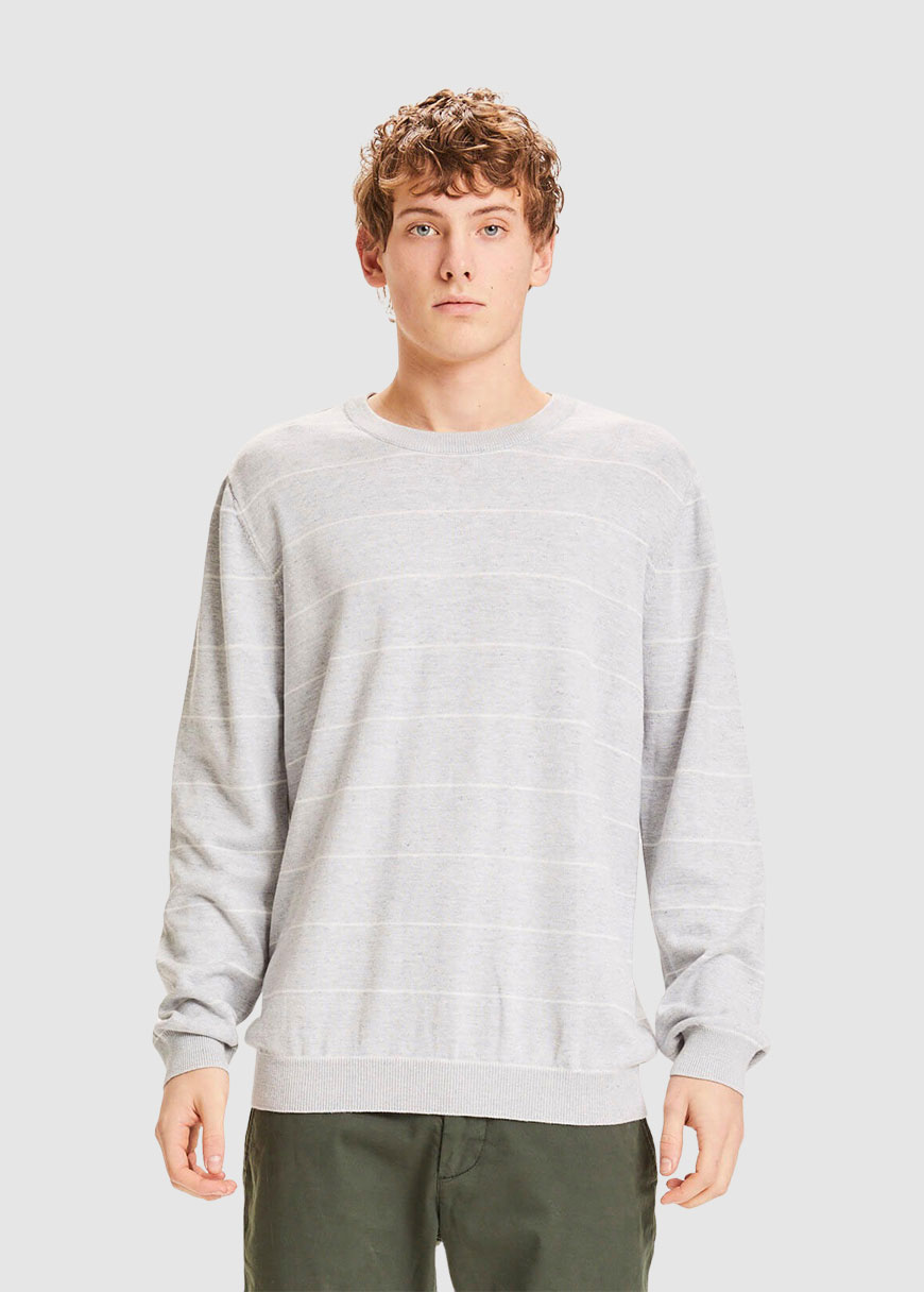 Forrest O-Neck Striped Knit