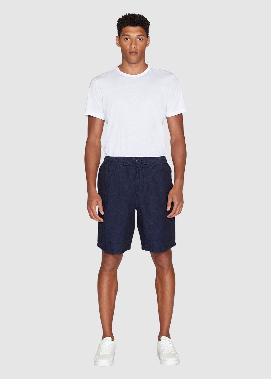 Fig Loose Linen Shorts