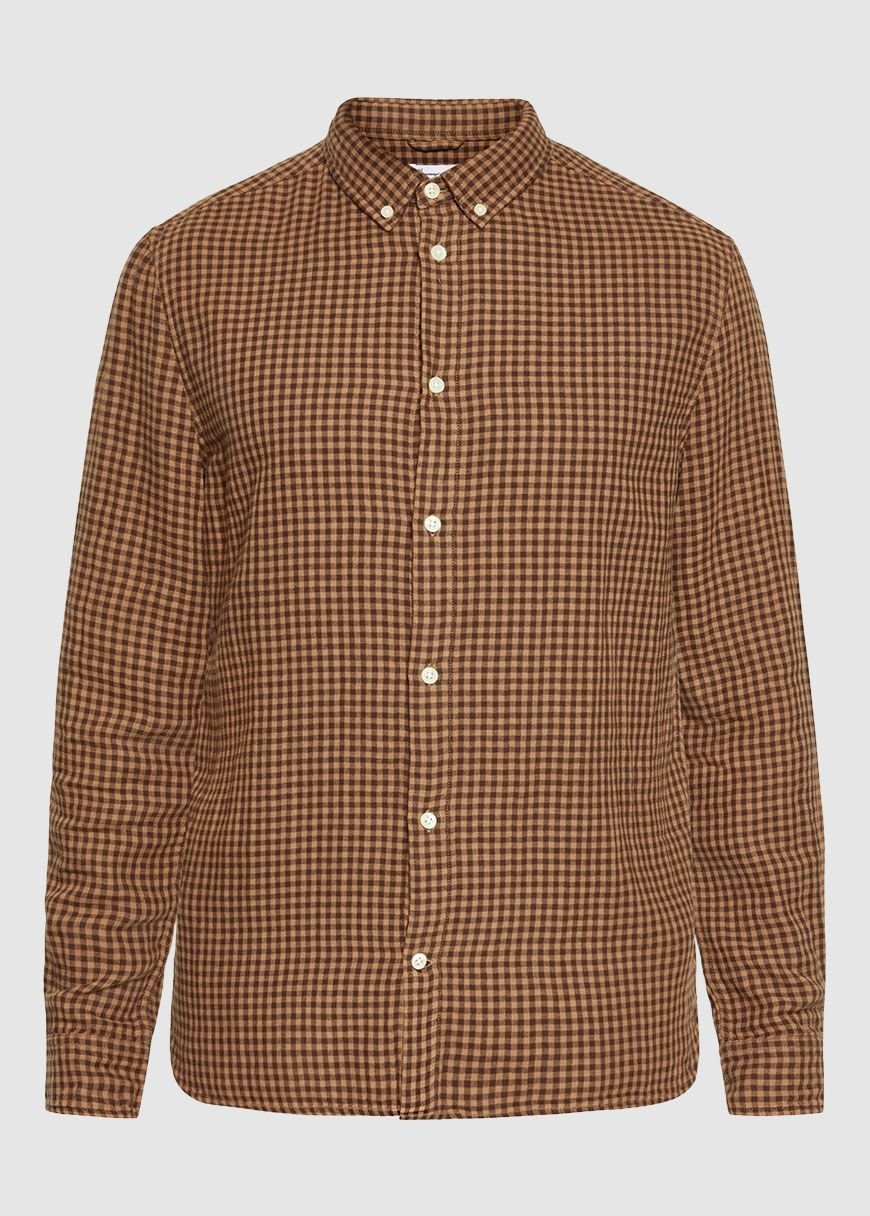 Regular Fit Double Layer Checkered Shirt