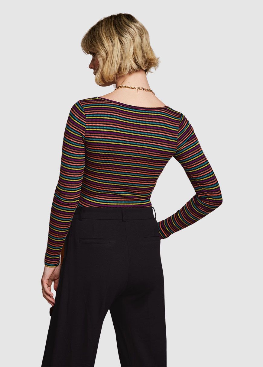 Carice V Top Rolla Stripe