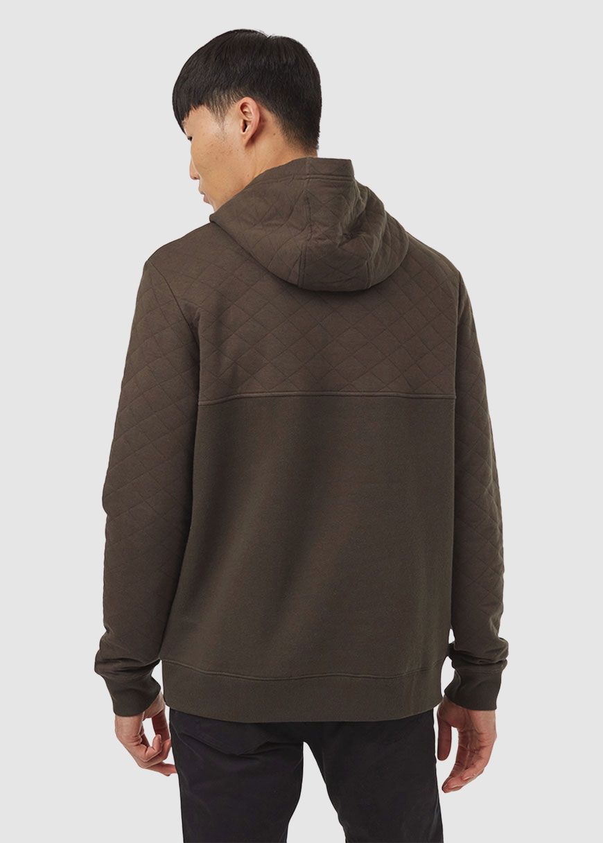 M Quilted Block Hoodie