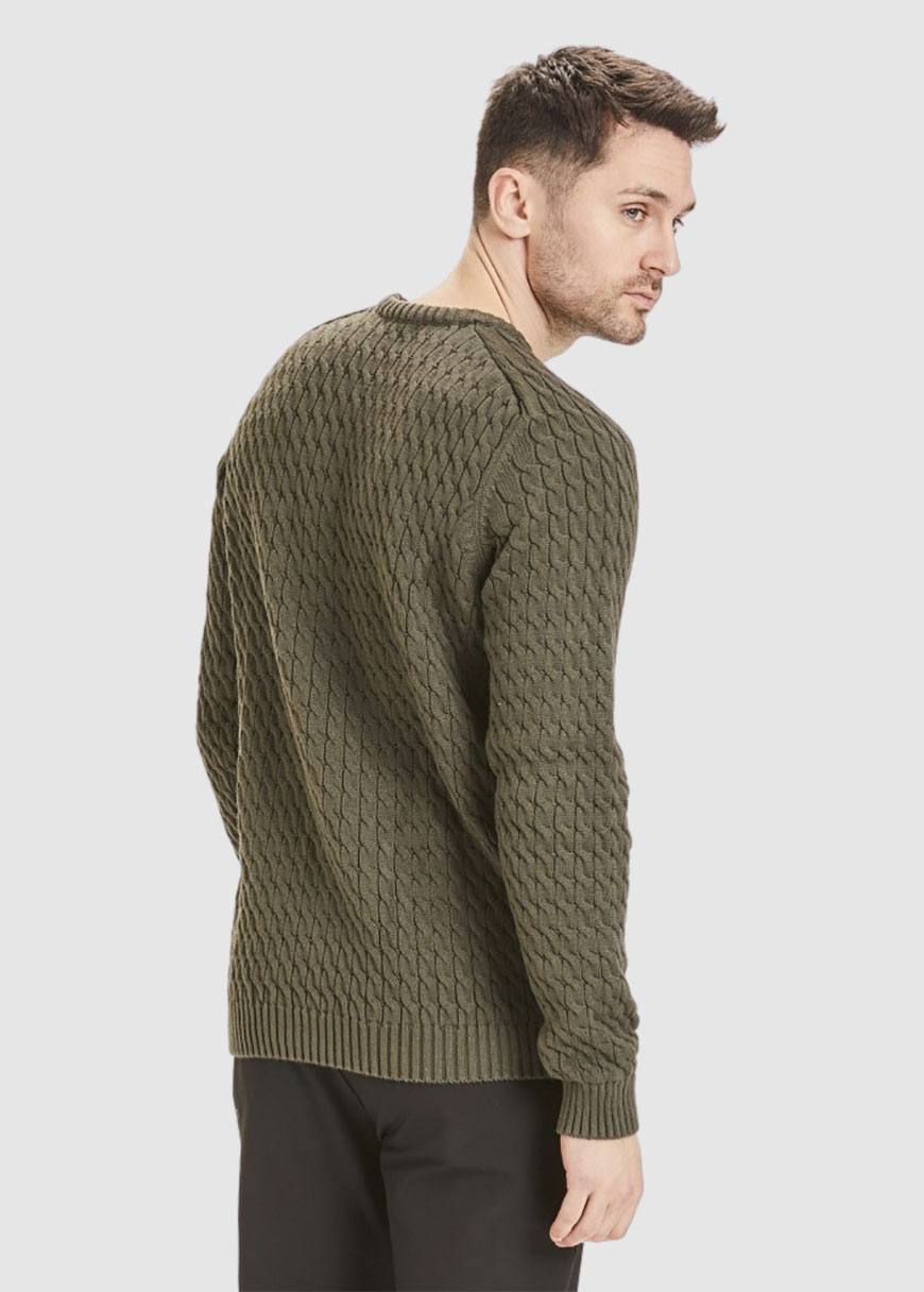 Field Cable Crew Neck Knit