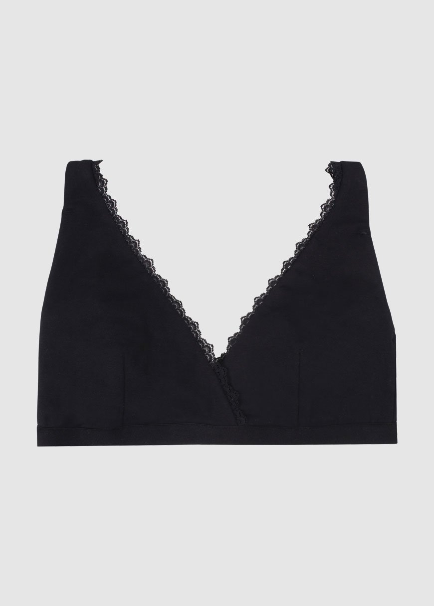 Lace Trim Triangle Bra