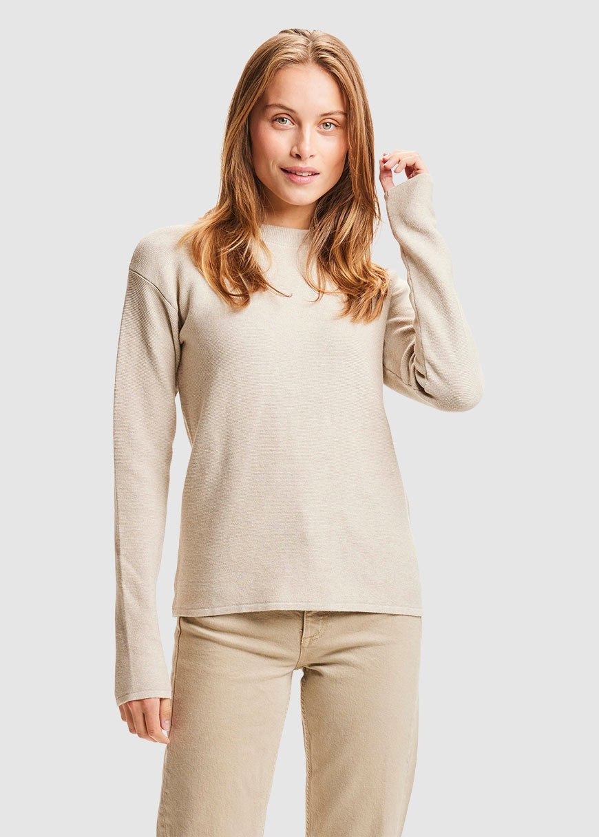 Myrthe Basic Cotton Mock Neck