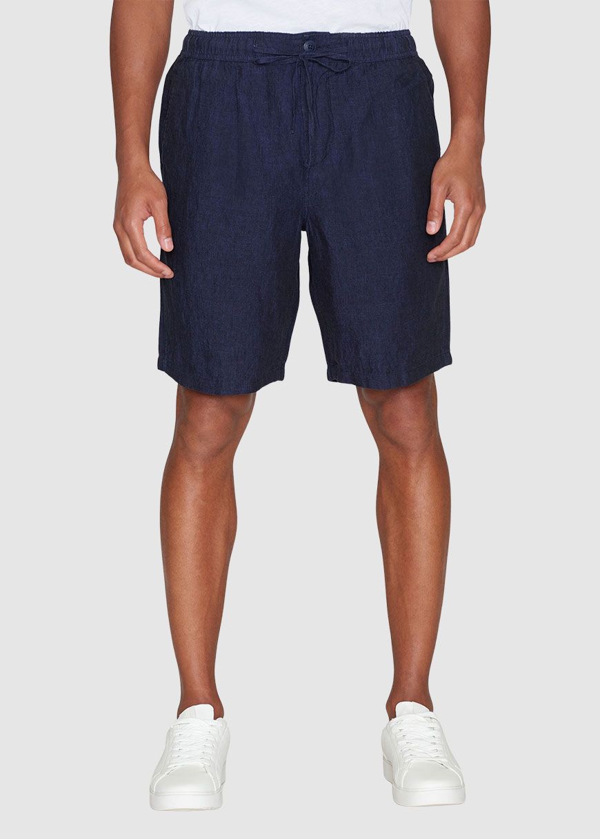 Fig Loose Linen Shorts