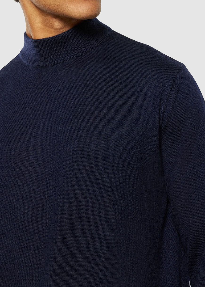 Merino Mock Neck