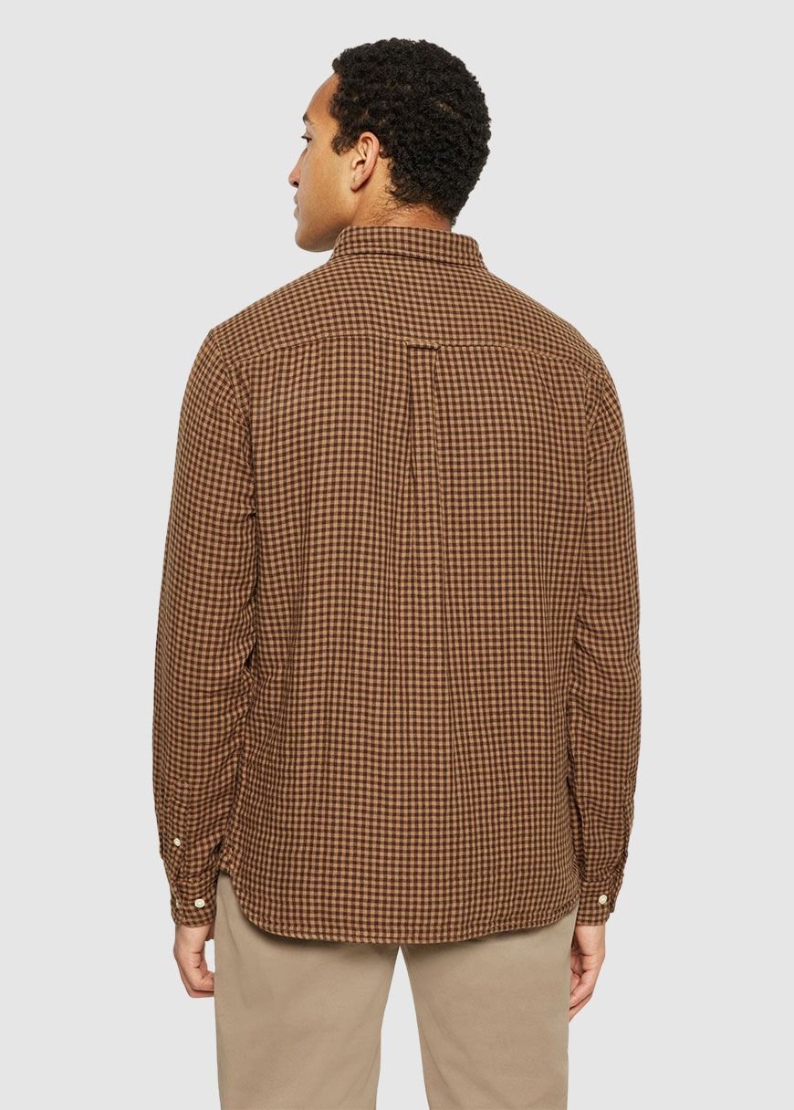 Regular Fit Double Layer Checkered Shirt