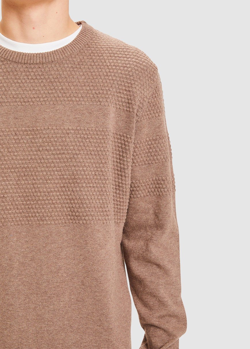 Field Bobble Knit Crew Neck