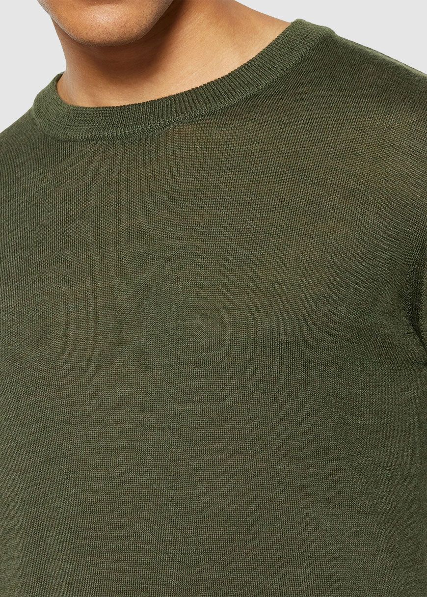 Regular Merino Knit Crew Neck