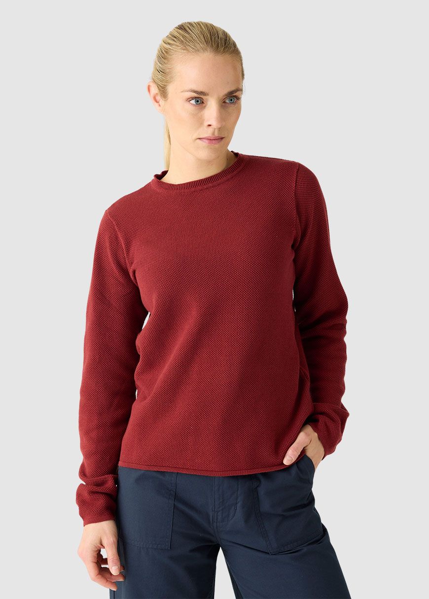 Cotton Micro Bubble Crew Neck Knit