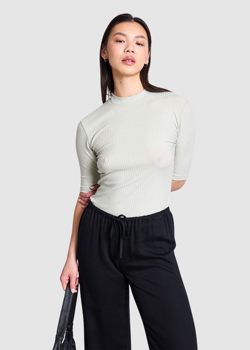 Lyocell Rib T-Shirt Nina